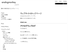 Tablet Screenshot of analogmonkey.com